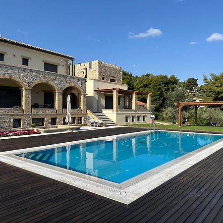 Villa Kalamos / Sea View And Pool Nearby Athens المظهر الخارجي الصورة