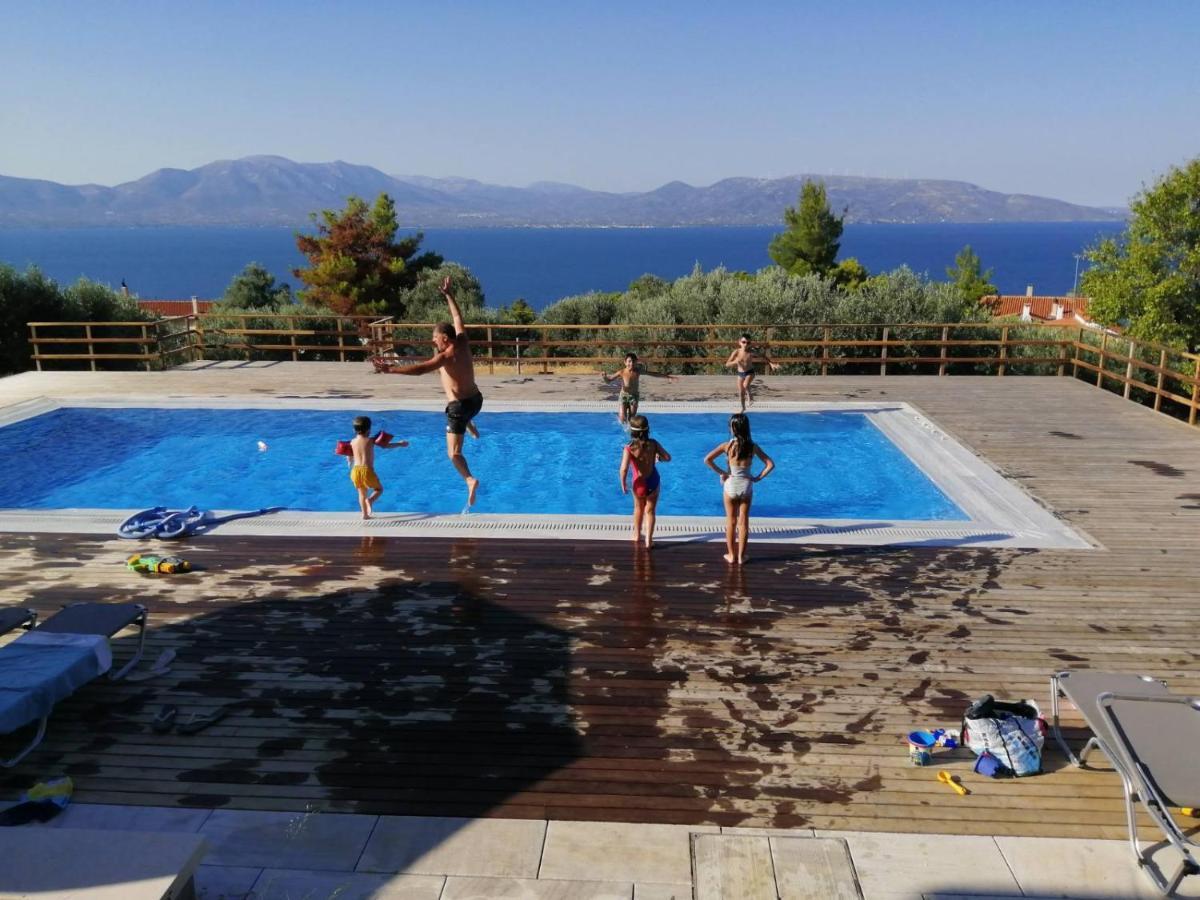 Villa Kalamos / Sea View And Pool Nearby Athens المظهر الخارجي الصورة