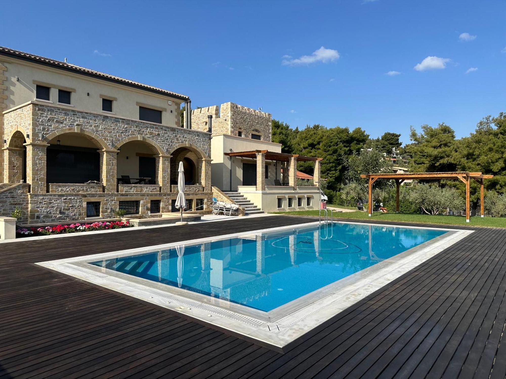 Villa Kalamos / Sea View And Pool Nearby Athens المظهر الخارجي الصورة