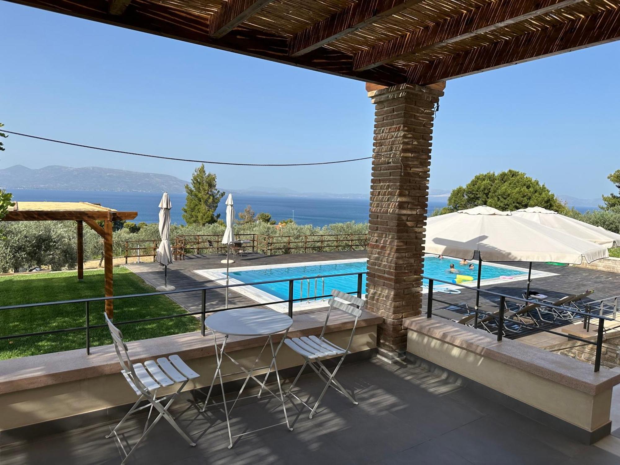 Villa Kalamos / Sea View And Pool Nearby Athens المظهر الخارجي الصورة